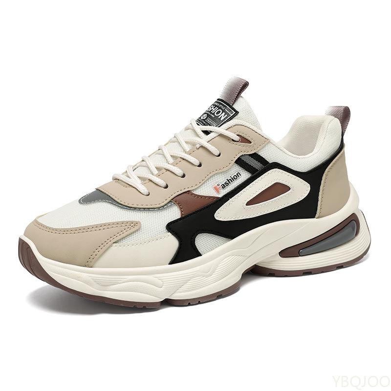 Fashionable Version Trendy Thick Soled Casual Comfortable Shoes Autumn Men's New Lightweight Breathable Mesh Sports Shoes