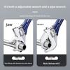Short Handle Wrench Big Opening Ratchet Wheel Adjustable Bathroom Wrench for Maintaining Bathroom Piping Facilitie Screw Nut