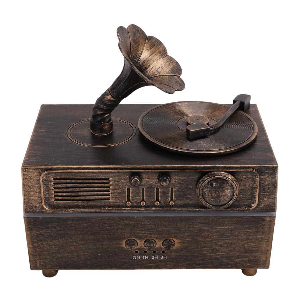Retro Aromatherapy Humidifier Unique Gramophone   Vintage Oil Diffuser Fragrance Cool Mist Humidifier