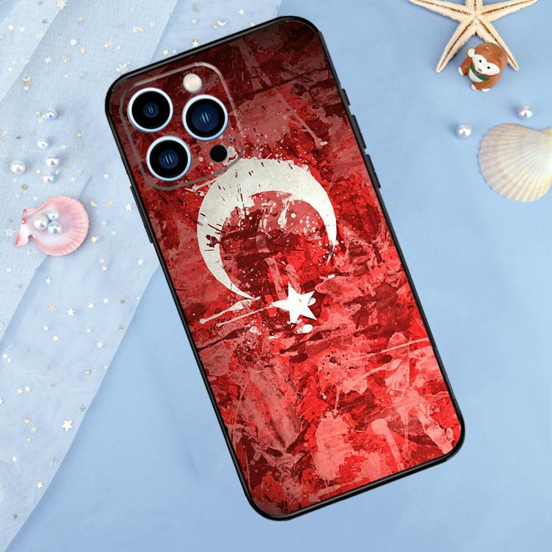 Turkey Flag Phone Case For iPhone 14 13 12 11 15 16 Pro Max 7 8 Plus XR X XS Max 12 13 Mini Cover Case