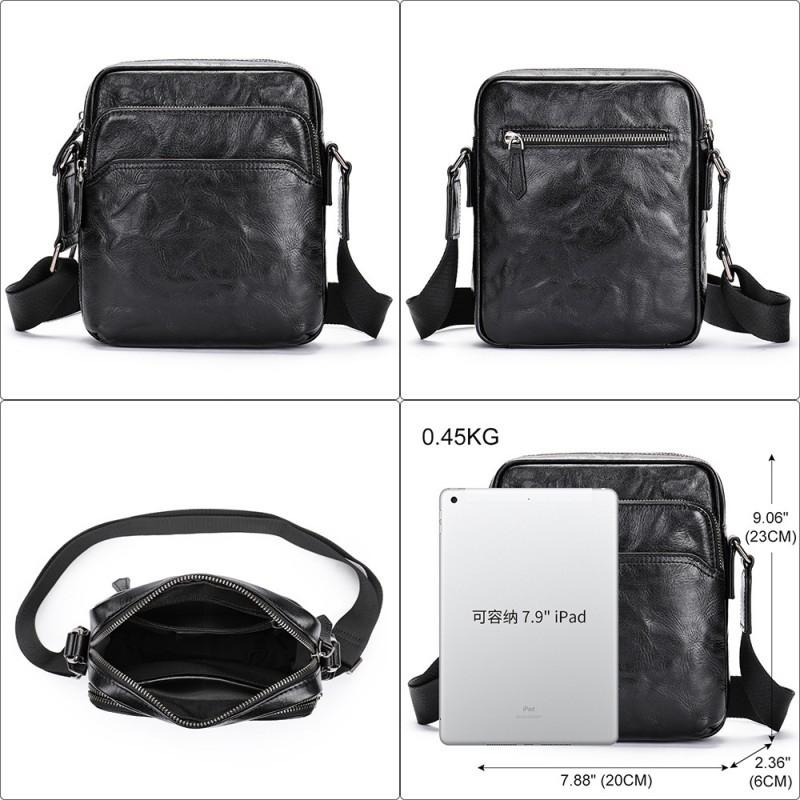 Real Leather Men's Shoulder Bag Korean Version Backpack Top Layer Cowhide New Business Casual Crossbody Trend