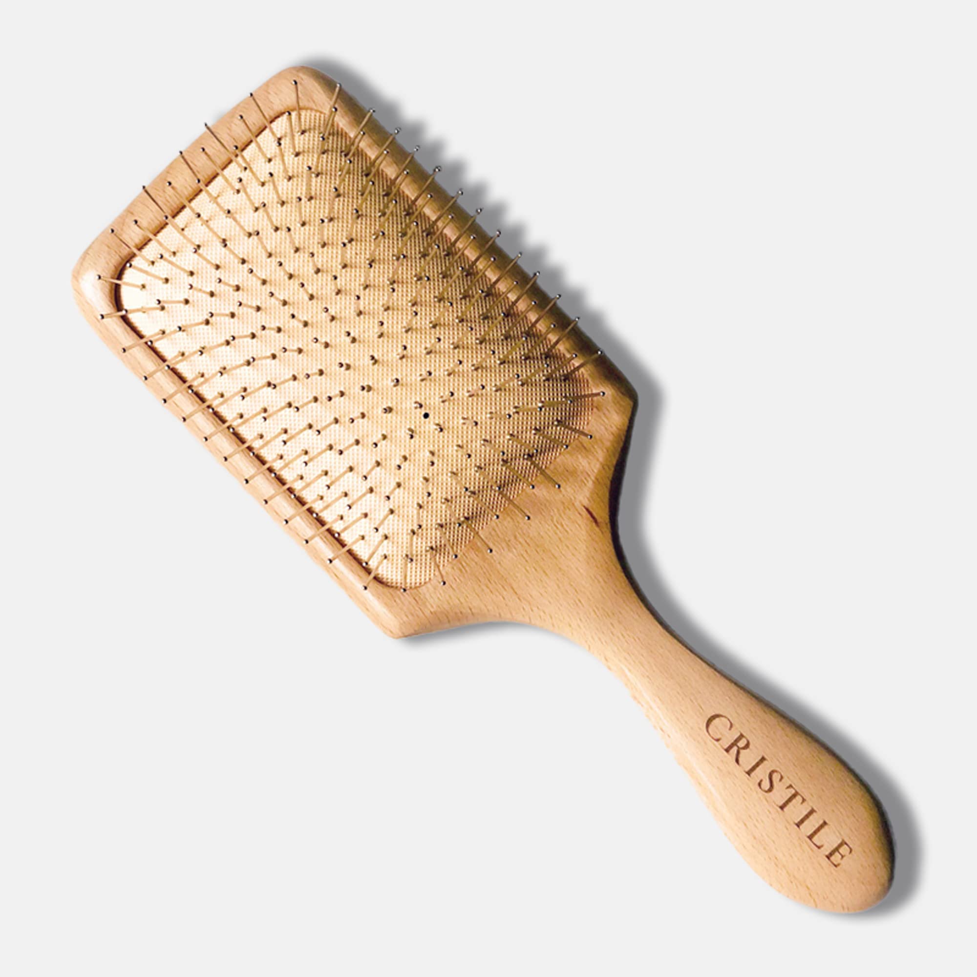 

CRISTILE Paddle Natural Solid Wood Hair Scalp Brush Brush, Щетка,