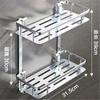 Bathroom Shelves Shower Corner Shelf Wall Mount Storage Shelf Aluminum Rack (2 Layer )