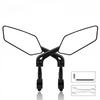 Bicycle Rearview Mirror Hd Convex Nylon Mount For Mountain And Road Cycling