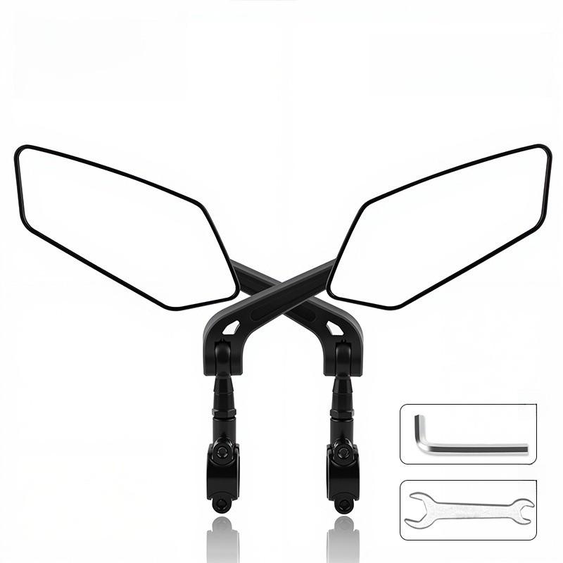 Bicycle Rearview Mirror Hd Convex Nylon Mount For Mountain And Road Cycling