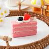 Mousse Cake Squeeze Toy Soft Stress Relief Toy Slow Rising Rectangular Cake Fidget Toy for Kids Adults Office Workers Anxiety Relief