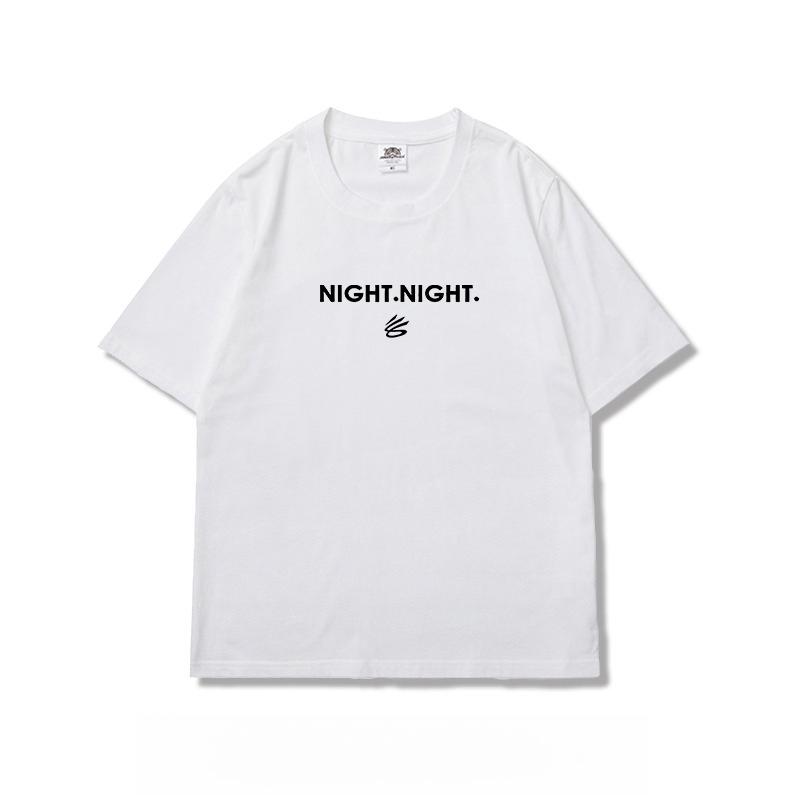 Curry Playoff G7-50 Points Western Champion Commemorative Men's Short-sleeved American Alphabet Print Basketball Sports T-shirt