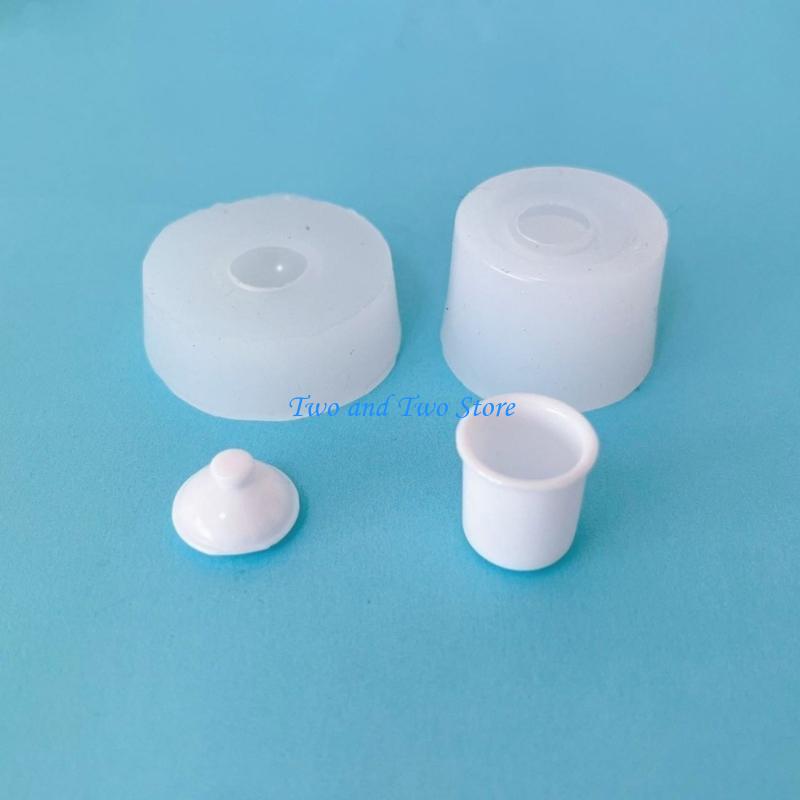 HX6F DIY Craft Moulds Miniature Candy Mold UV Resin Mold Silicone Material