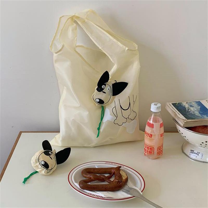 Cartoon Foldable Shopping Bag Portable Large Capacity Supermarket Eco-Friendly Bag