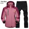 Outdoor Windbreaker Pants and Jacket Set for Men and Women - Windproof, Waterproof, Ideal for Spring/Autumn Hiking