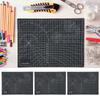 3Pcs Cutting Mat A4 Black Model Cut Pad Paper Rubber Stamp Engraving Scale Board