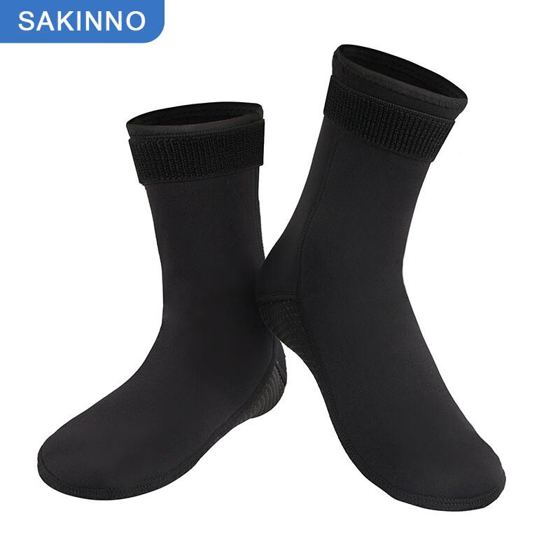 SAKINNO 3mm Neoprene Anti-Slip Diving Socks L