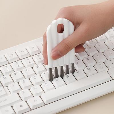 1 Stück Tastatur-Reinigungsbürste, biegbare Becherabdeckung, Rillenspaltbürste