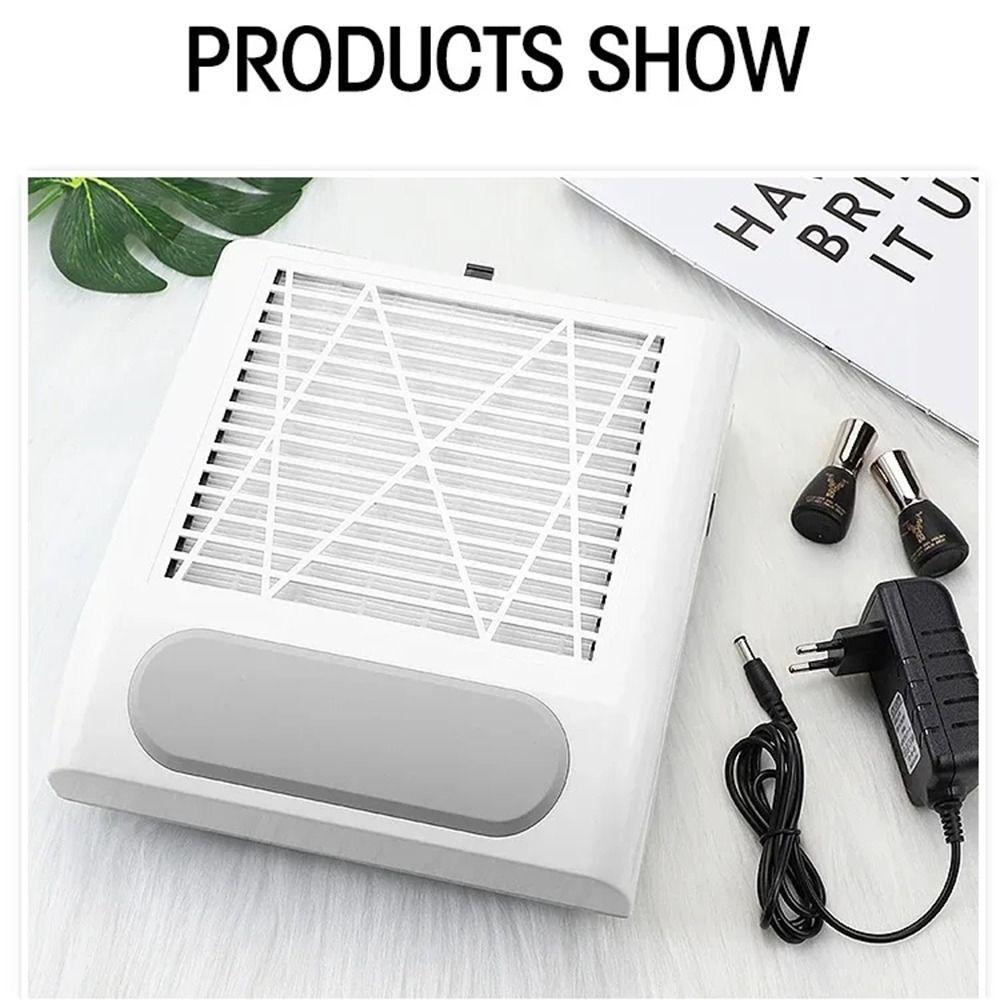 80W Nail Dust Collector Low Noise Manicure Machine Tools Durable Nails Dust Extractor Fan  DIY