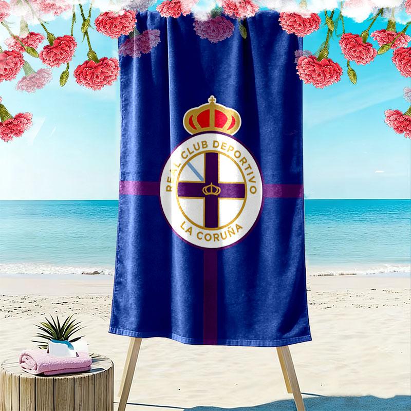 Deportivo logo Beach Towel, Large Soft Quick Dry Towel for Beach Camping Swimming