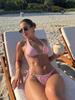 1011 new solid color lace-up bikini European and American sexy split suit swimsuit women's bikini swimsuit