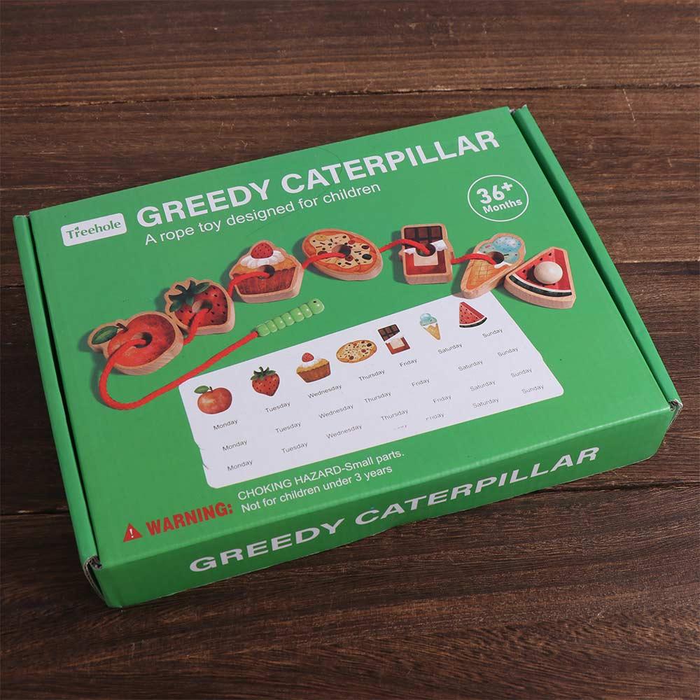 Caterpillar Food Baby Threading Games Lacing Beads Learning Toy Baby Toddlers Kids