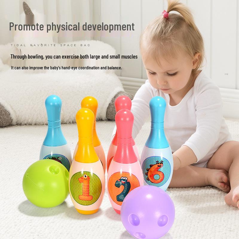 Children's Large Indoor Bowling Set - Interactive Parent-Child Game for Toddlers and Kindergarteners