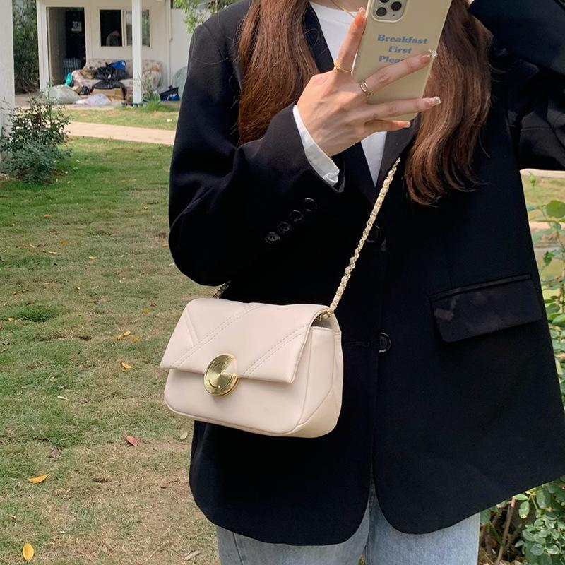 Latest Diamond Chain Purse for for Ladies Spring Season and Summer Season Texture Niche Design Oneshoulder Shoulder Crossbag Bag Modern Small