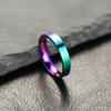 Ring Women's Non-fading Niche Design 4mm Bright Surface, Plain Ring Stainless Steel Jewelry Couple Ring