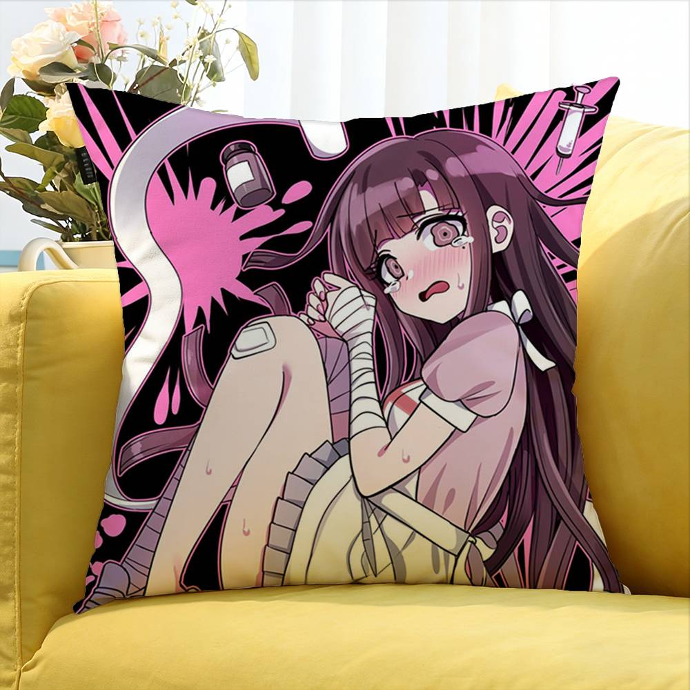 Video Game MMikan Tsumiki World Various Sizes Square Pillow Case For Car Home Bedchamber Decor