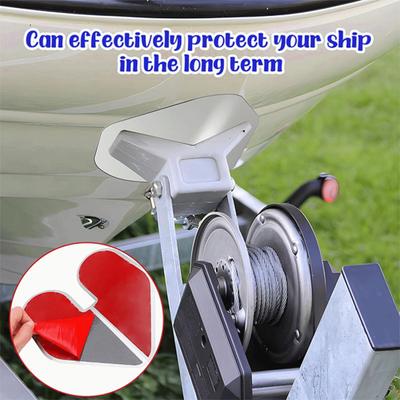 Protector de proa de barco de acero inoxidable de 2 piezas, fácil de instalar, protege contra el desgaste y los arañazos, kit de protección para barcos.