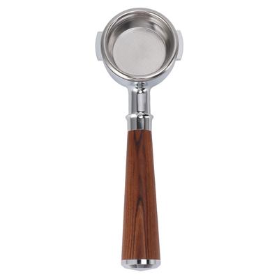 Portafiltro senza fondo da 58 mm in lega di alluminio a 2 orecchie con cestello per filtro, rosso