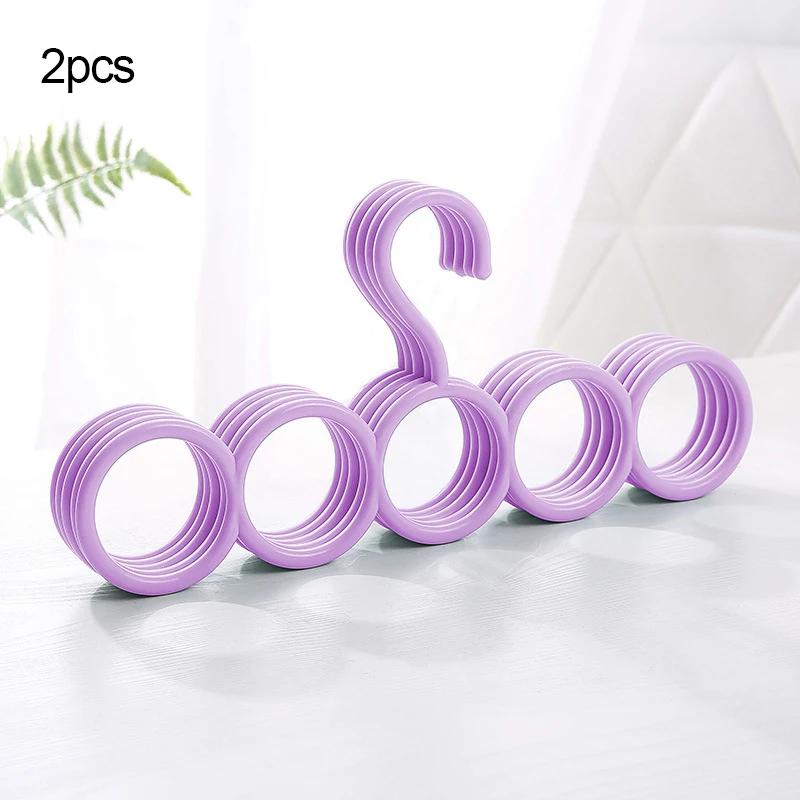 2/5/10/20pcs-Plastic Solid Pants Hanger Multifunctional Hanger Pants Hanger Scarf Storage Hange