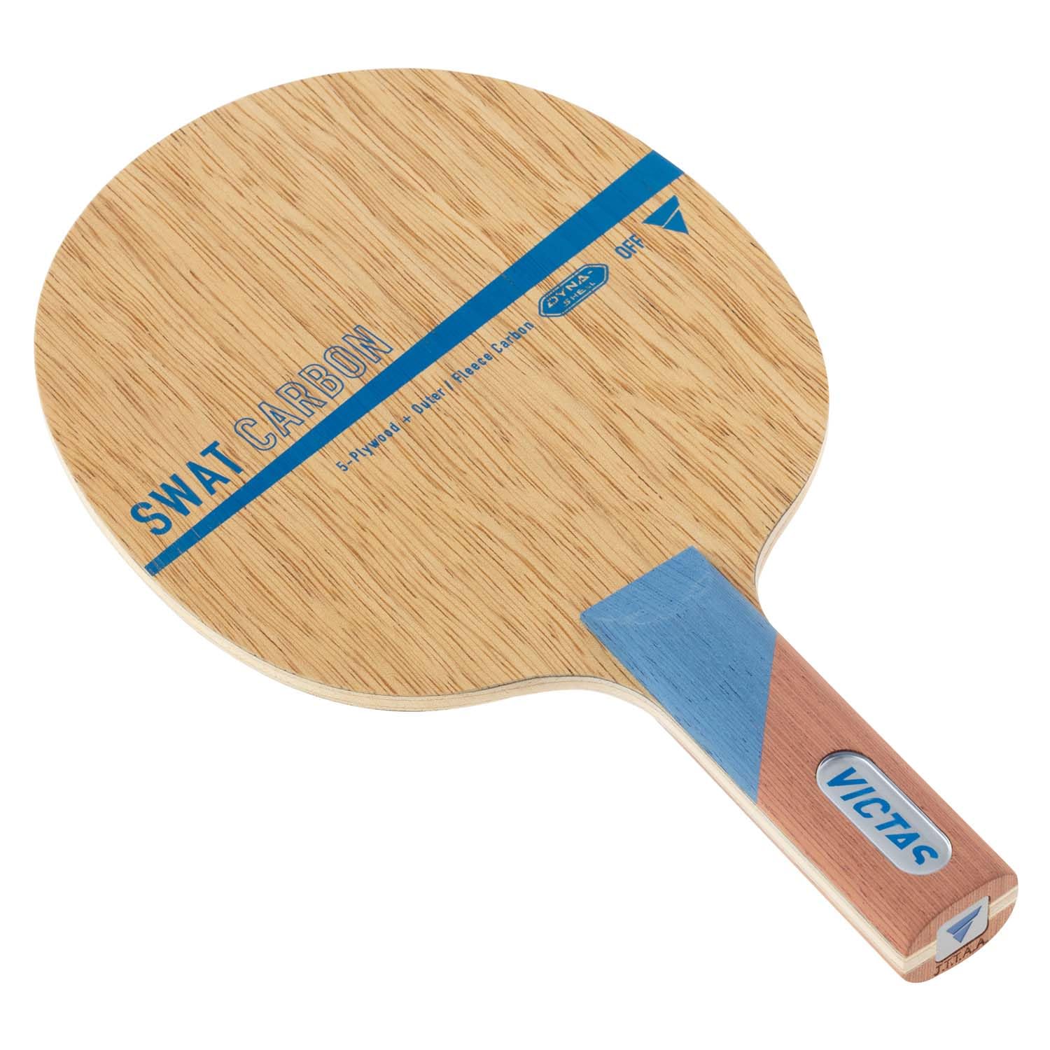 VICTAS SWAT CARBON Table Tennis Offensive 310035 Racket, Shakehand, Straight,