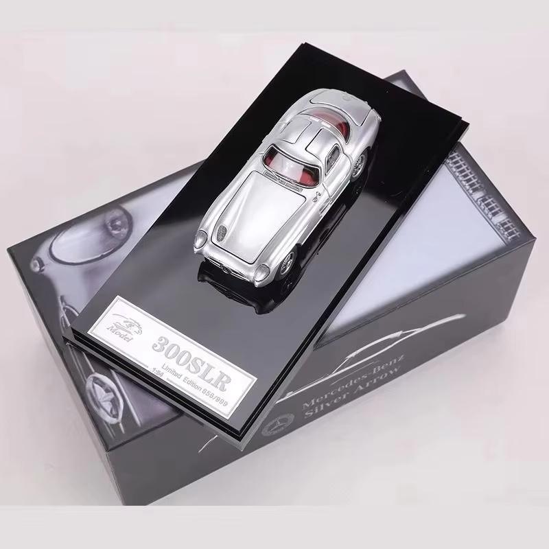 

New Ys 1:64 Mercedes-Benz Slr Ulunhot Gull-Wing Door Simulation Alloy Miniature Die-Casting Car Model Custom Collection Toy Gift