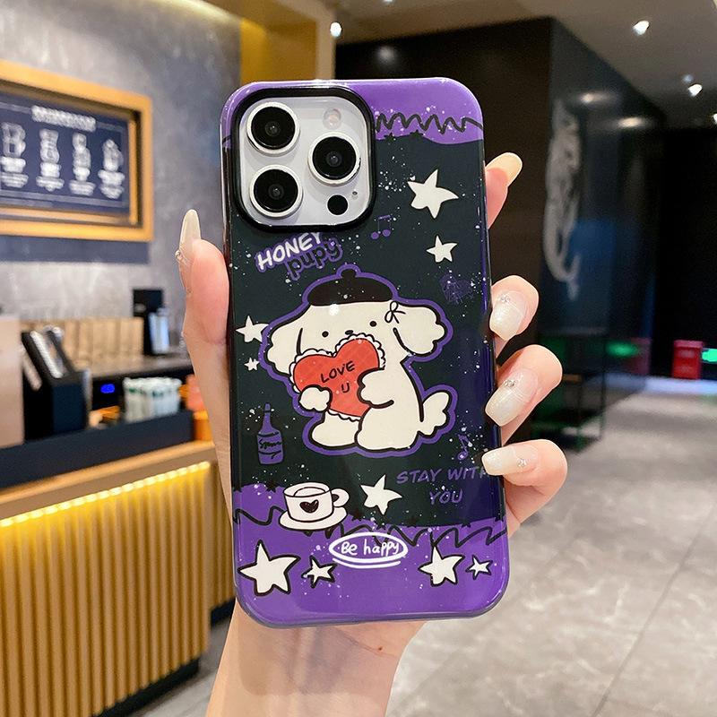 Hairstyle Puppy for Apple 17promax Cartoon Cute for IPhone16pro Lens All-Inclusive 15 New Style 14
