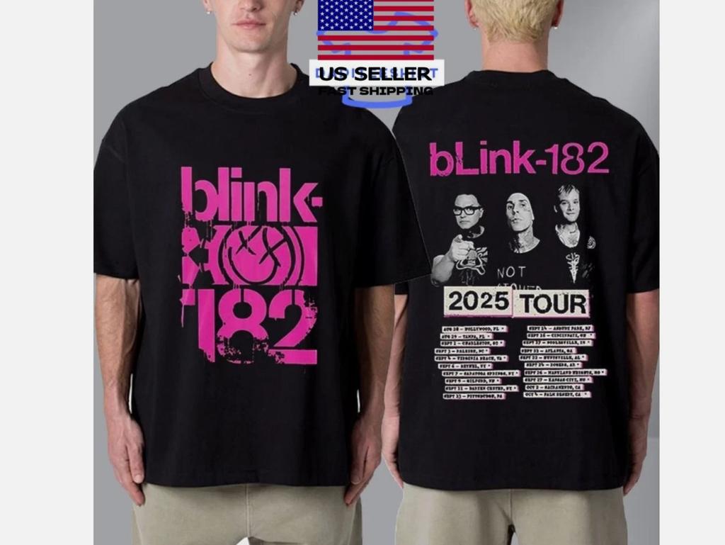Blink-182 Missionary Impossible Tour 2026 Zeitplan Tourdaten Zweisichtiges T-Shirt
