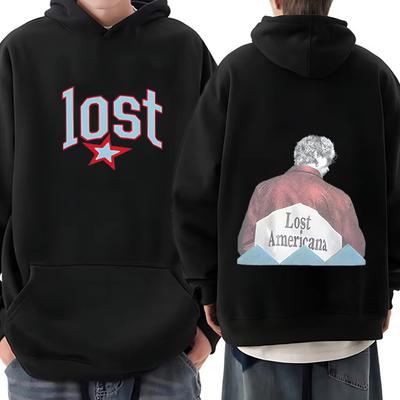 Mgk Lost Americana Bluza z grafiką Photo Graphics Męska Damska Punkowe Ubrania Mgk Bluzy z długim rękawem Polarowe Gotyckie hip hop streetwear