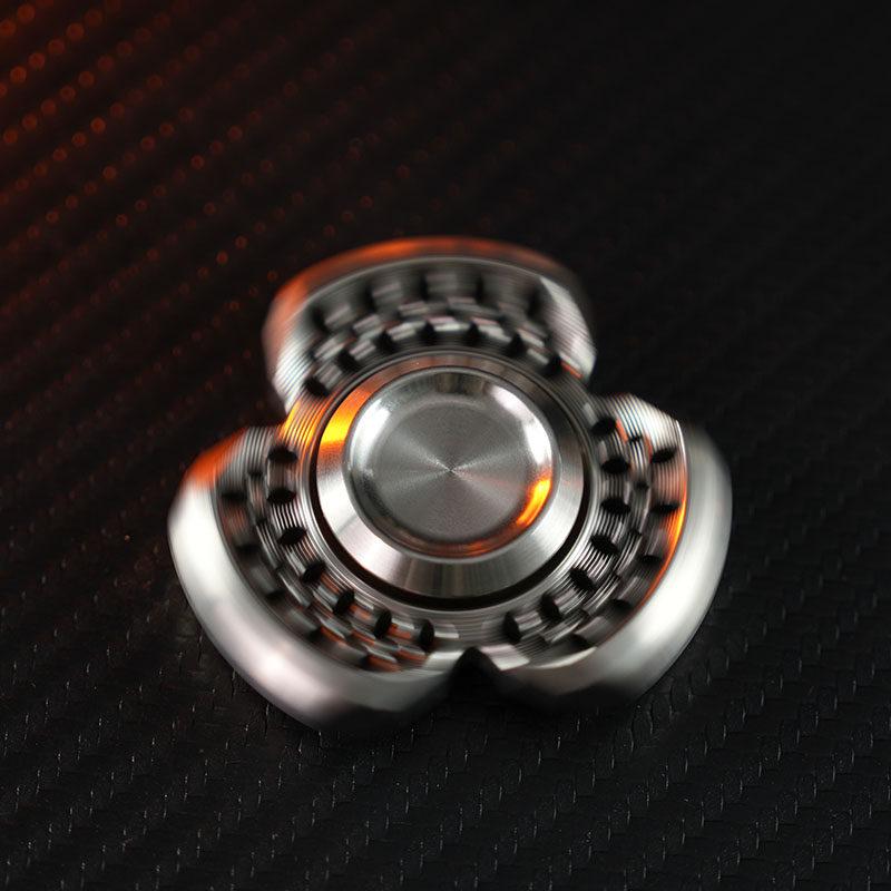 Metal Stainless Steel Edc Hand Fidgeting Spinner Rotating Roller Spinning Top Tip Relieve Stress Reducing Toys Counter Stress Men