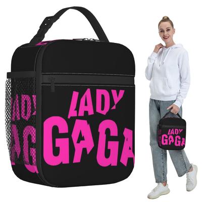Lady Gaga Mayhem Album Logo Isolierte Lunchtasche für Kinder Schul-Kühlertasche Thermische Lebensmittelbox Tragbare Lunchboxen Behälter