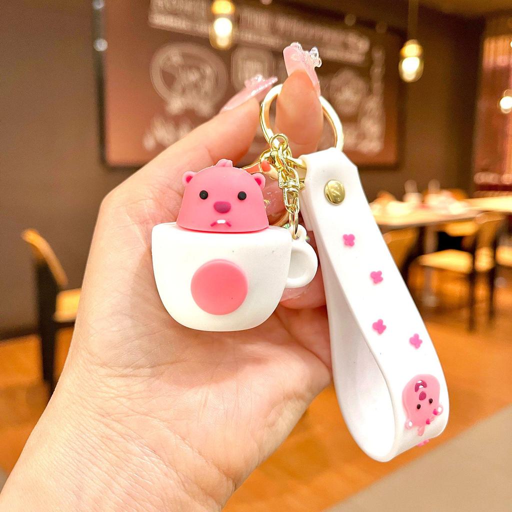Kirby Second Gen Keychain: Cute Cartoon Figure for Backpacks & Gifts