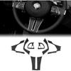 Carbon Fiber, Compatible with BMW Accessories, Car Steering Wheel Button Frame Sticker for BMW Z4 E85 E86 2003 2004 2005 2006 2007 2008, Auto