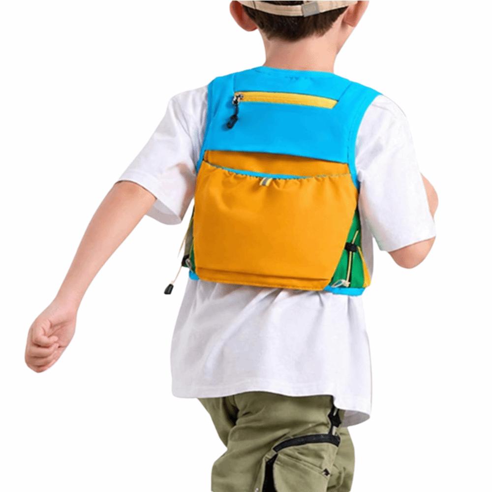 Stretch Fabric Kids Hydration Vest 6L Capacity Running Vest For Kids Kids Hydration Backpack
