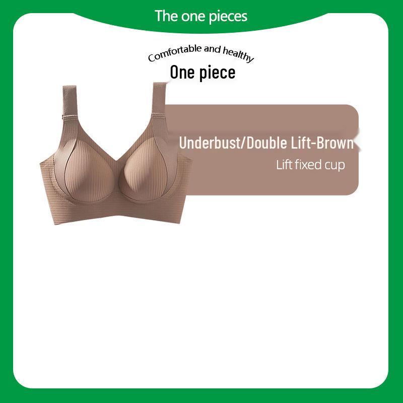 

Женский бесшовный бюстгальтер с двойной поддержкой, против провисания, с полной чашкой и красивым дизайном спинки 4XL (Weight: 180-200 lbs) кофейный