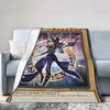 Yu Gi Oh Card Dark Magician Blanket Cover Flannel  Ultra-Soft Throw Blankets for Airplane Travel Bed Rug