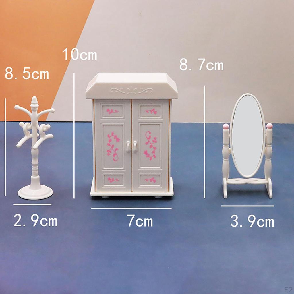Cute Dollhouse Furniture Set 1/1 Accessories Assemble Model Ornament Decorations Different Themes