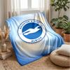 Coperta in Flanella con Stampa Calcio Brighton & Hove Albion, Coperta Morbida Calda Leggera per Divano Letto Campeggio