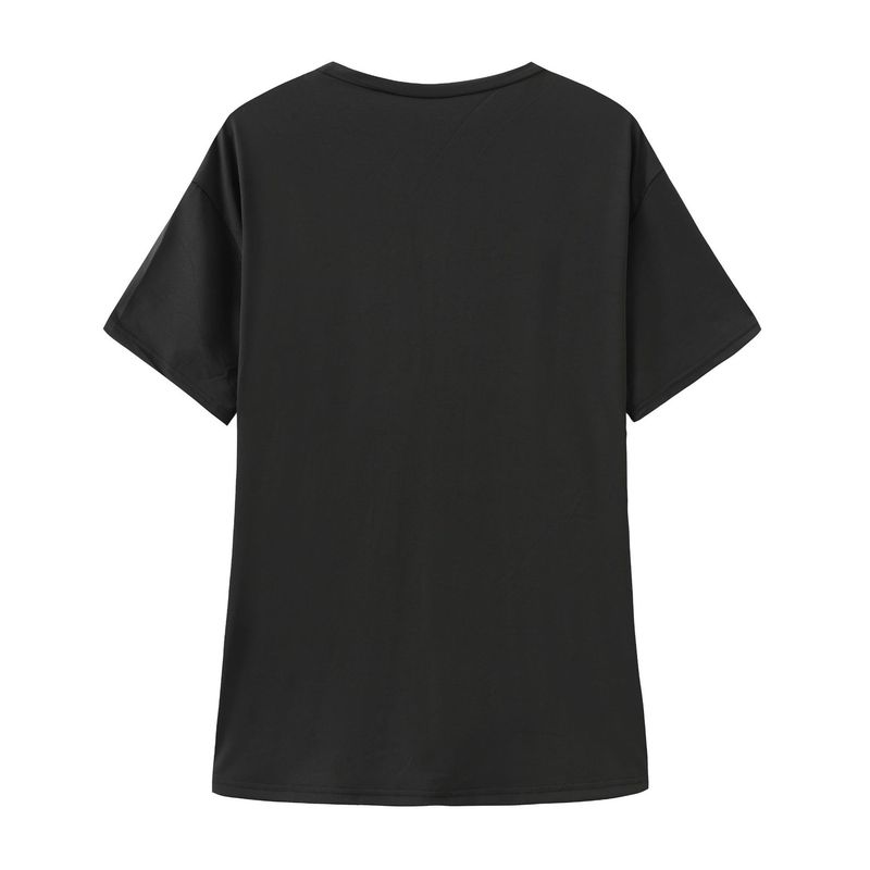 Western Style Fashion Casual Print T-shirt Top Fashion Printed Cotton T-shirt Top