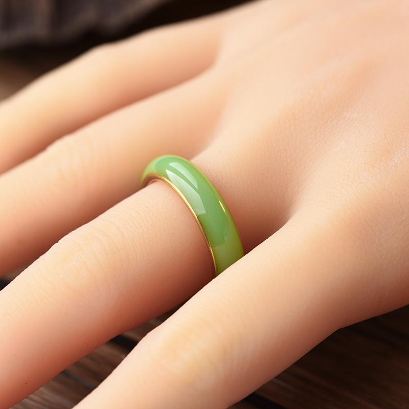 Niche Titanium Steel Oil Drop Ring - Simple European & Korean Style Couple Jewelry