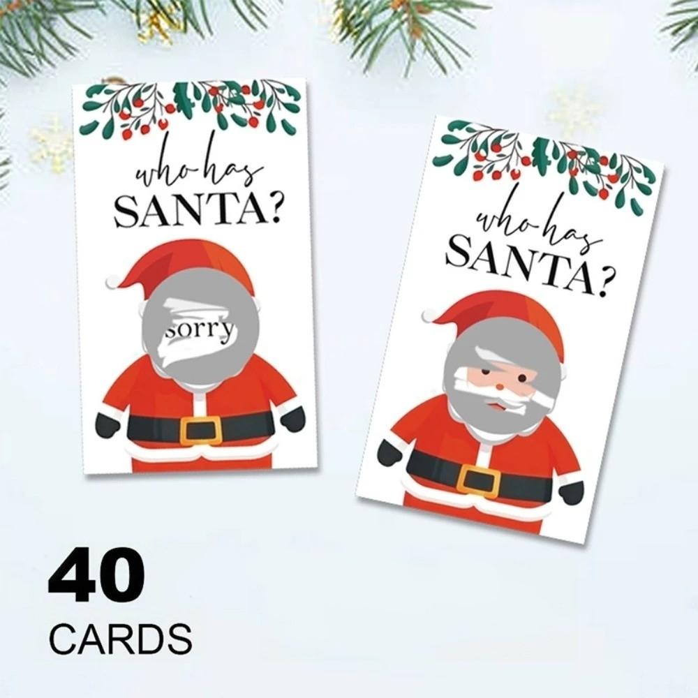 Paper Scratch Off Cards Non-Cash Prize Draw Xmas Interactive Game Cards New Year Celebrations
