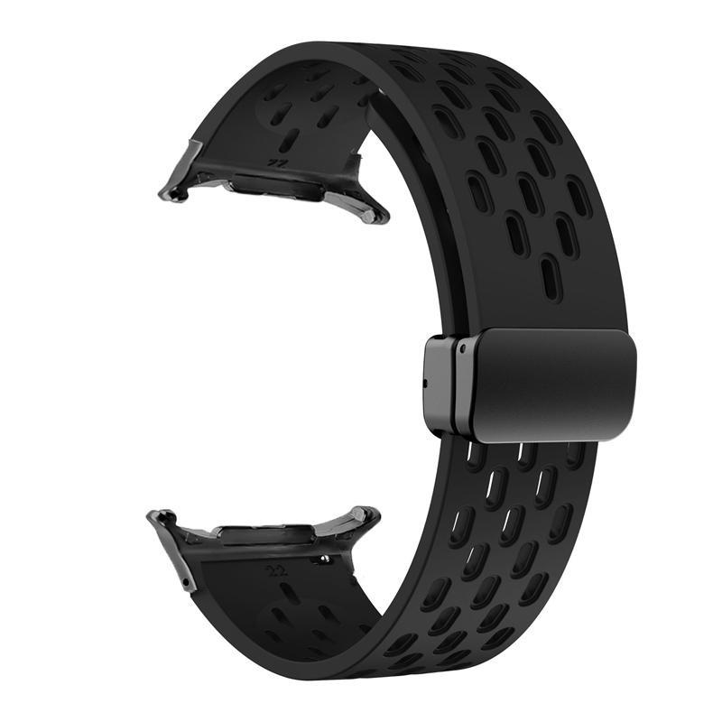 

Silicone Strap for Samsung Galaxy Watch 8 40mm 44mm 8 Classic 46mm Magnetic Buckle Band Breathable Watchband No Gaps Bracelet Galaxy 8 44mm 40mm