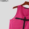 INCERUN Summer Men Strap Sleeveless T-shirts Racerback Tank Tops