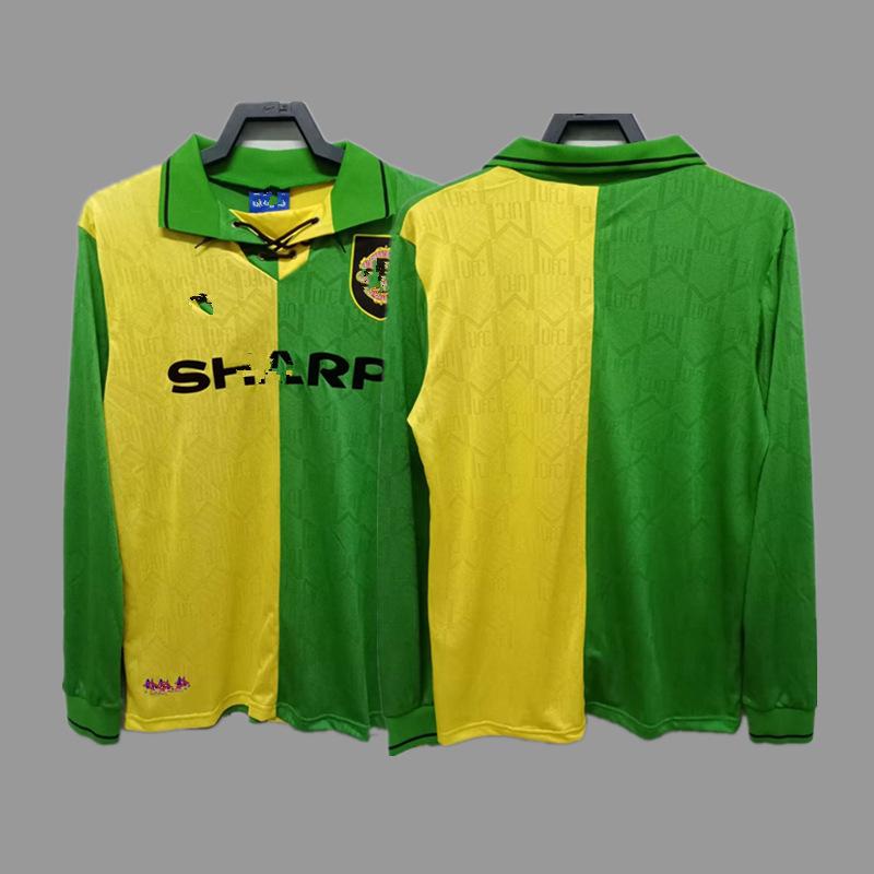 Man L Retro Jersey Football Jersey No. 7 Beckham Cantona C Ronaldo Rooney Giggs Jersey