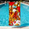 Garfield Print Beach Towel Design, Soft, Lightweight. for Home Bathroom, Spa, Pool, Yoga, Surfing, Camping, Gift for Family, Friend