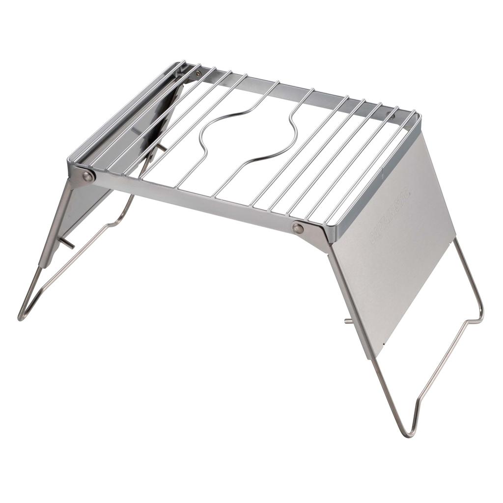 Captain Stag UF-38 Trivet, Dripper Stand, Grill Stand, Single Dripper, 6 Adjustable Heights, Wind Shield, and Storage Bag